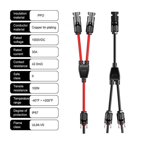 Connettori solari 6mm - solari, 6mm²