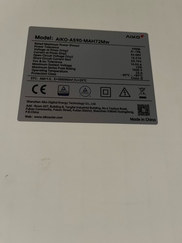Pannelli fotovoltaico aiko - fotovoltaico, da