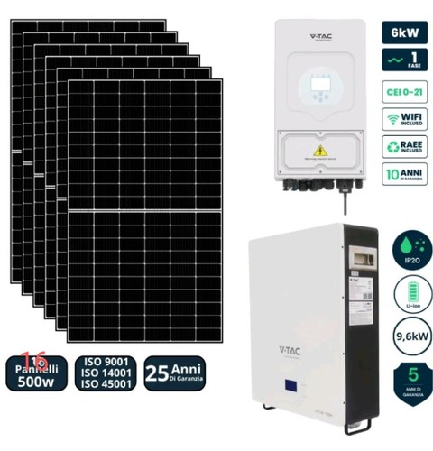 Kit fotovoltaico tac deye - kit,