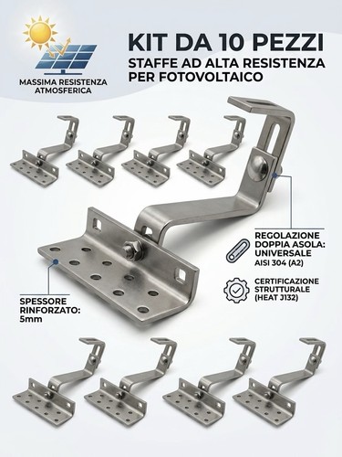 Kit staffe regolabili - kit,
