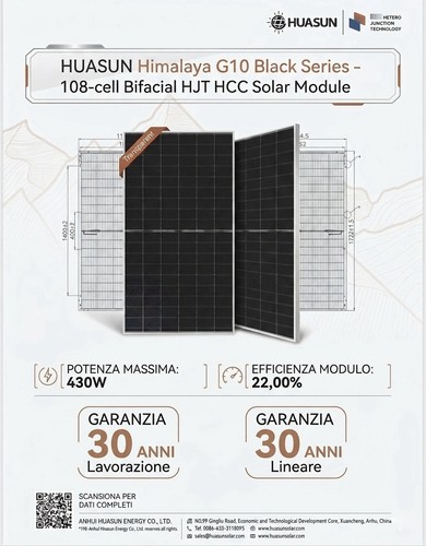 Pannello solare huasun 430w - huasun,