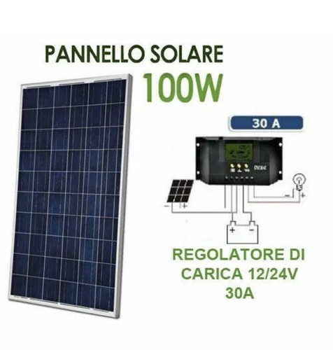 Kit 100w pannello - 100w, solare