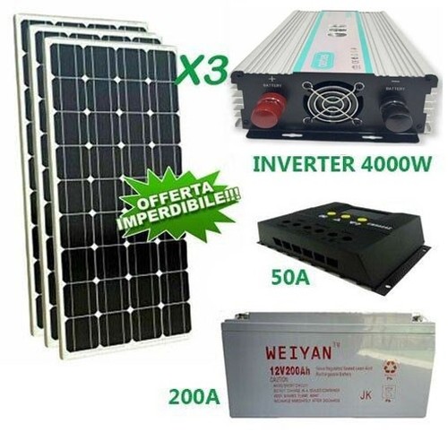 Kit fotovoltaico 3kw - kit,