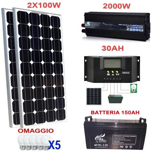Kit fotovoltaico pwm - kit,