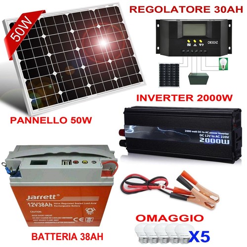 Kit fotovoltaico pvm - 1, kw